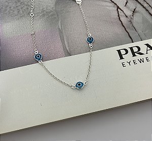 Pulseira Olho Grego Prata 925