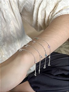 Pulseira Corações Prata 925