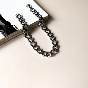 Pulseira Masculina com Elos em Aço Inox 10mm