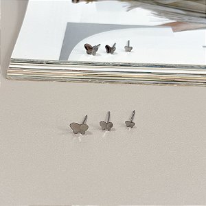 Trio de Borboleta em Aço Inox