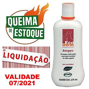 Shampoo Ecovet Ecoderm Atopyc - 275ml - LIQUIDAÇÃO