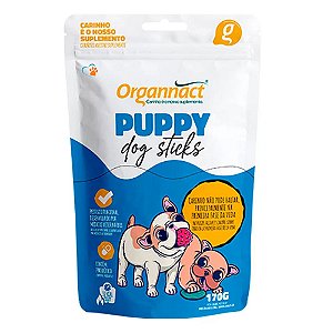 Puppy Dog Sticks Para Cães 170g - Organnact