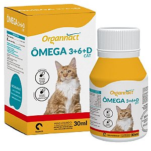 Suplemento Vitamínico Ômega 3+6+D Cat 30ml - Organnact