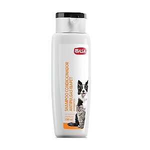 Shampoo Condicionador Antipulgas Antisséptico Ibapet 200ml - Ibasa