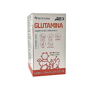 Suplemento Vitamínico Nutrisana Glutamina 120ml - Mundo Animal