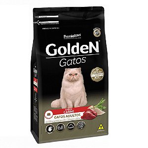 Ração Premium Especial Golden Gatos Adultos Sabor Carne 3kg - PremierPet