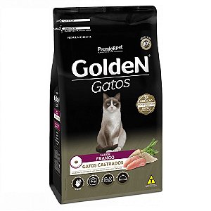 Ração Premium Especial Golden Gatos Castrados A partir de 6 Meses Sabor Frango 10,1kg - PremierPet