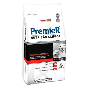 Ração Terapêutica Super Premium Premier Nutrição Clínica Cães Adultos e Filhotes Gastrointestinal Raças Médias e Grandes 10,1kg - PremierPet