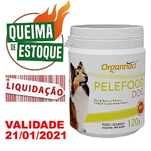 Suplemento Vitamínico Organnact Pelefood Dog 120g - LIQUIDAÇÃO