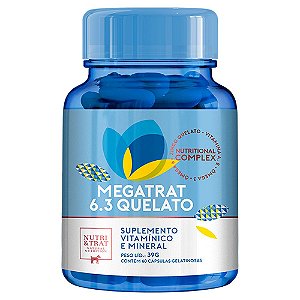 Megatrat 6.3 Quelato  39g 60 capsulas - Nutri & Trat