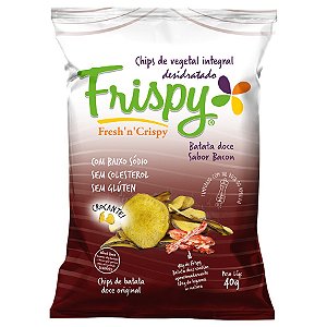 Chips de batata doce sabor bacon Frispy integral 40g
