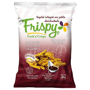 Chips de batata doce sabor barbecue palito Frispy integral 40g
