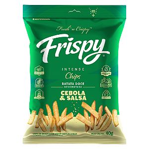 Batata doce palito cebola e salsa pacote Frispy integral 40g