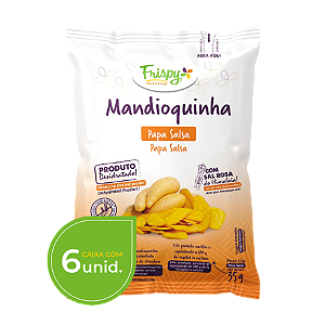 Caixa com 06 pct - Chips de mandioquinha Frispy integral 35g