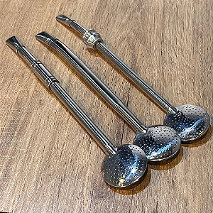 Bomba Chimarrão Desmontável Inox 24cm com Anel- Téres House