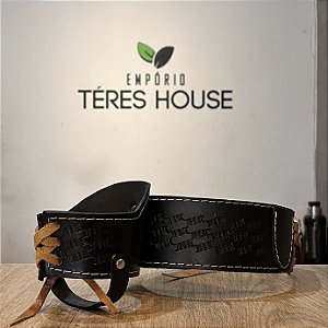 Cinta de Couro de Boi com Porta Cuia termica - Téres House