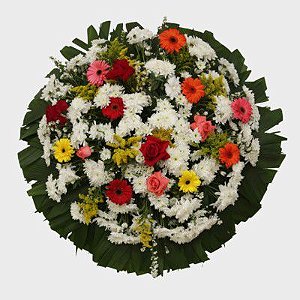 Coroa de Flores Cemitério Girassois
