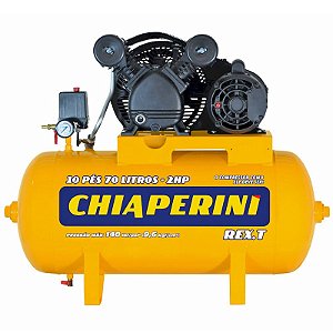 Compressor Chiaperini REX.T 10/70 - 10pcm 2HP 70L 140psi - Monofasico