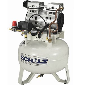 Compressor Odonto Schulz CSD 5/30 - 5pcm 30L 120psi - 220V - Isento de Oleo (915.0366-0)