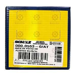 Jogo de Aneis de Compressao Schulz CSD 5 e CSD 9 - 2un. - 65 x 48 x1 mm (000.0553-0)