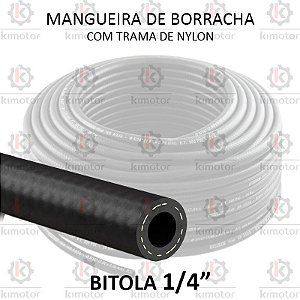 Mangueira Compressor Borracha 300 PSI Plastic - 1/4 (Por Metro)