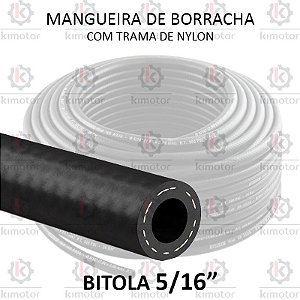 Mangueira Compressor Borracha 300 PSI Plastic - 5/16 (Por Metro)