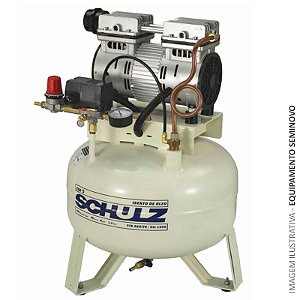 Compressor Odonto Schulz CSD 5/30 - 5pcm 30L 120psi - 220V - Isento de Oleo (Seminovo)