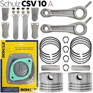 Kit Reparo do Compressor Schulz CSV 10 Pro e Pratic Air - A