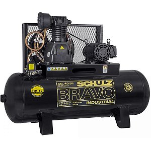 Compressor Schulz Bravo CSL 40/250 - 40pcm 10HP 250L 175psi - Trifasico 220/380V (IP21 - 922.9278-0)