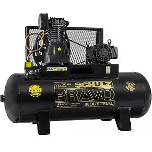 Compressor Schulz Bravo CSL 30/250 - 30pcm 7,5HP 250L 175psi - Trifasico 220/380V (IP21 - 922.9274-0)