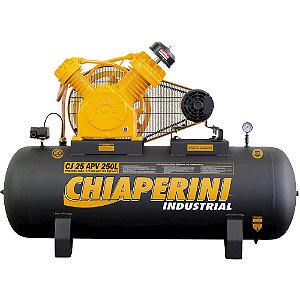 Compressor Chiaperini CJ 25/250 APV - 25pcm 5HP 250L 175psi - Trifasico