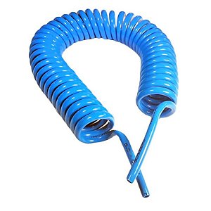 Mangueira Compressor Espiral PU Azul 6mm - 5m