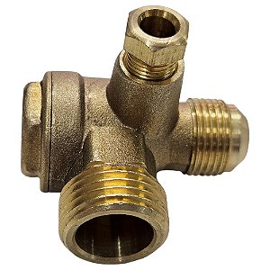 Válvula de Retenção Compressor - 1/2 M x 3/8 FL x 1/8 F - Fiac F Zero XS 28/45/100/200