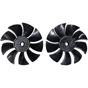 Ventoinha Ventilador Compressor Schulz CSD 9 / CSD 10 - Kit 2un. (028.0588-0/AT)