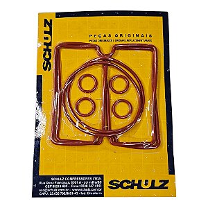 Jogo de Juntas Compressor Schulz CSD 10 / Chiaperini MC 10 BPO / Motomil CMO 8 (830.2687-0)