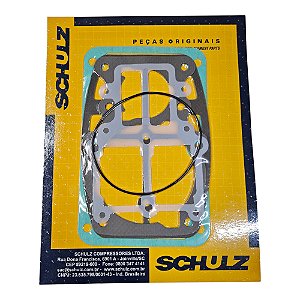 Jogo de Juntas Compressor Schulz CSL 40 BR (830.1090-0 / 830.1897-0) - Versão Antiga até 2008