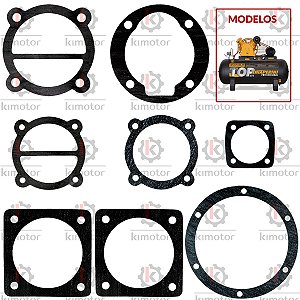 Jogo de Juntas Compressor Chiaperini TOP 15 APV / 15 Blue - PLL