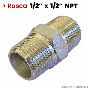 Niple Roscado - 1/2 M x 1/2 M NPT - (722109 - 000943)