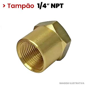Plug Tampão Roscado Fêmea - 1/4 NPT - (000920 - 722302)