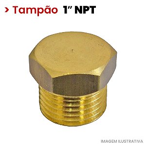 Plug Tampão Roscado Macho - 1 NPT - (722406)