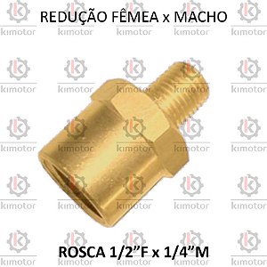 Redução Roscada - 1/2 F x 1/4 M NPT - (722505)