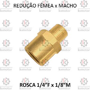 Redução Roscada - 1/4 F x 1/8 M NPT - (722501)