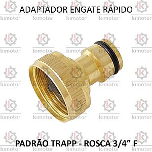 Adaptador Engate Agua Trapp Bronze DY8017C - 3/4F