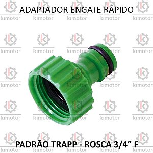 Adaptador Engate Agua Trapp Plastico DY8017 - 3/4F
