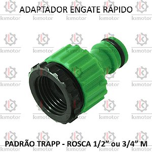 Adaptador Engate Agua Trapp Plastico DY8024 - 3/4F e 1/2F