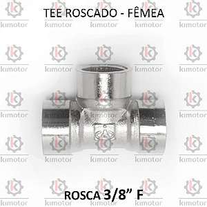 TEE Roscado - 3/8F BSP (721104)