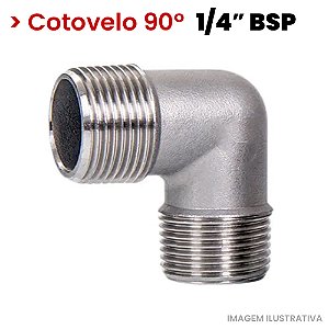 Cotovelo Rosca Macho - 1/4M BSP (721202)
