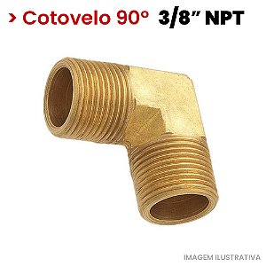 Cotovelo Rosca Macho - 3/8M NPT - Schulz CSA 8.2 003.0769-0/AT (721203)