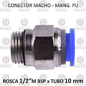 Conexao PU - 10mm x 1/2 M BSP (728018)