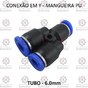 Conexao Y PU - 6mm (728221)